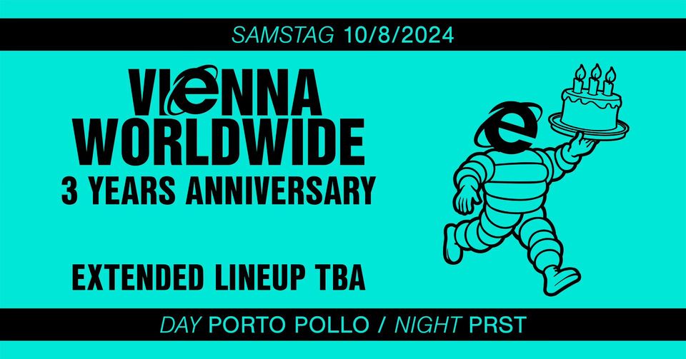 Vienna Worldwide am 10. August 2024 @ Praterstrasse / PRST. Vienna Worldwide am 10. August 2024 @ Praterstrasse / PRST.