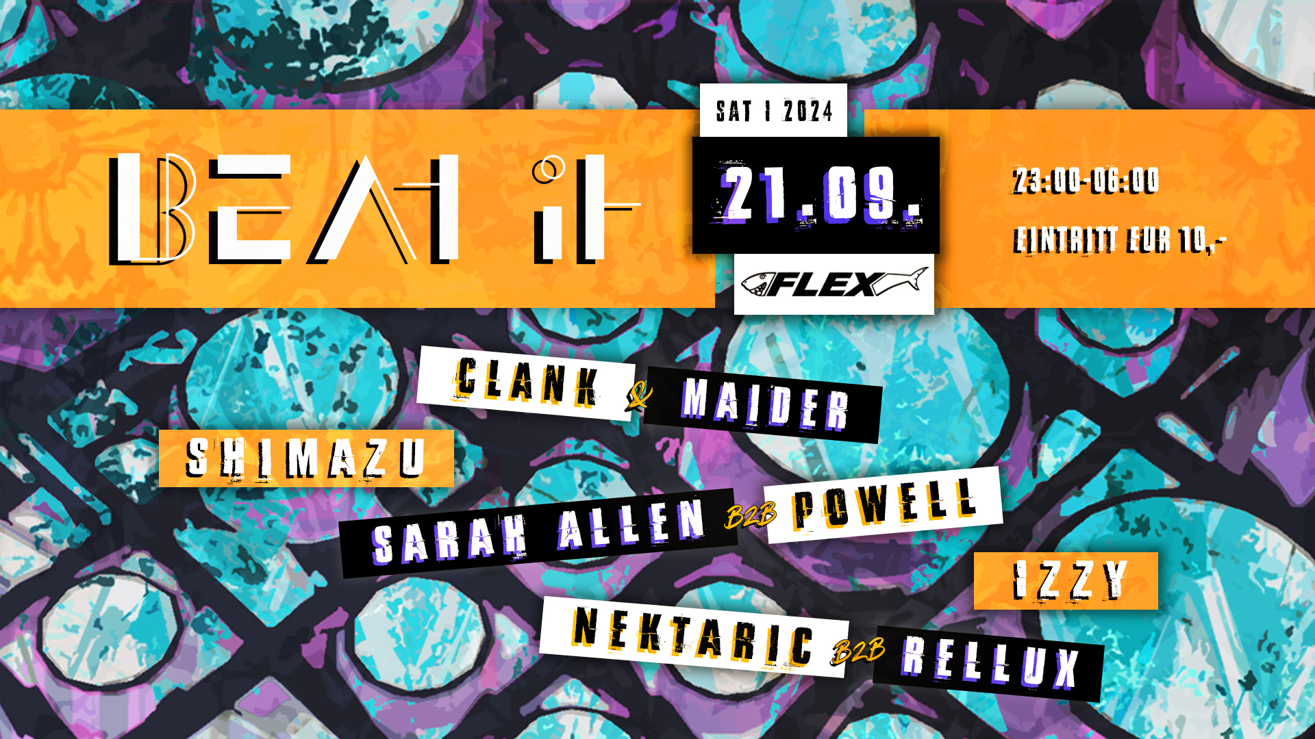 Beat It am 21. September 2024 @ Flex. Beat It am 21. September 2024 @ Flex.