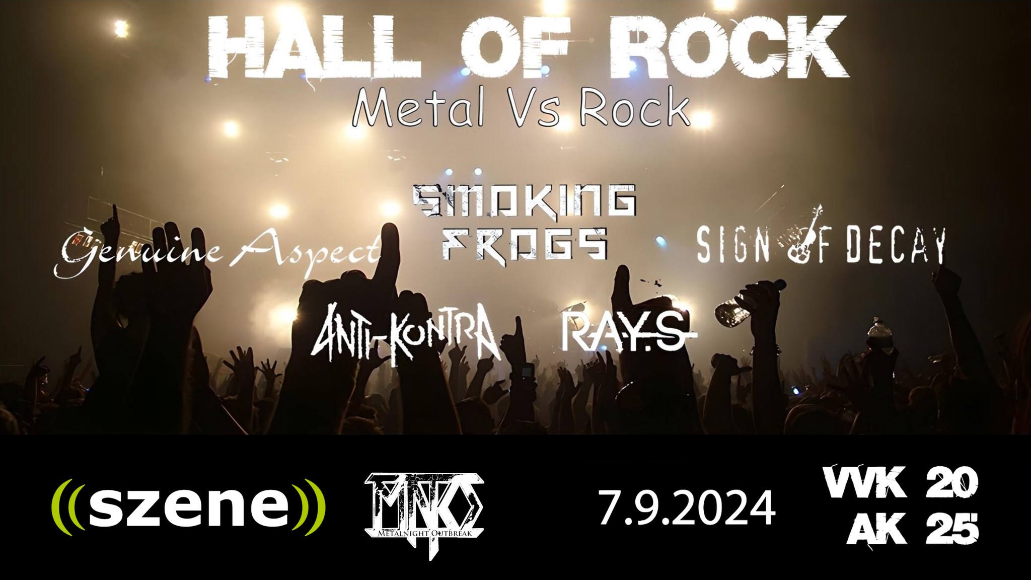 Hall of Rock Autumn Edition am 7. September 2024 @ Szene Wien. Hall of Rock Autumn Edition am 7. September 2024 @ Szene Wien.