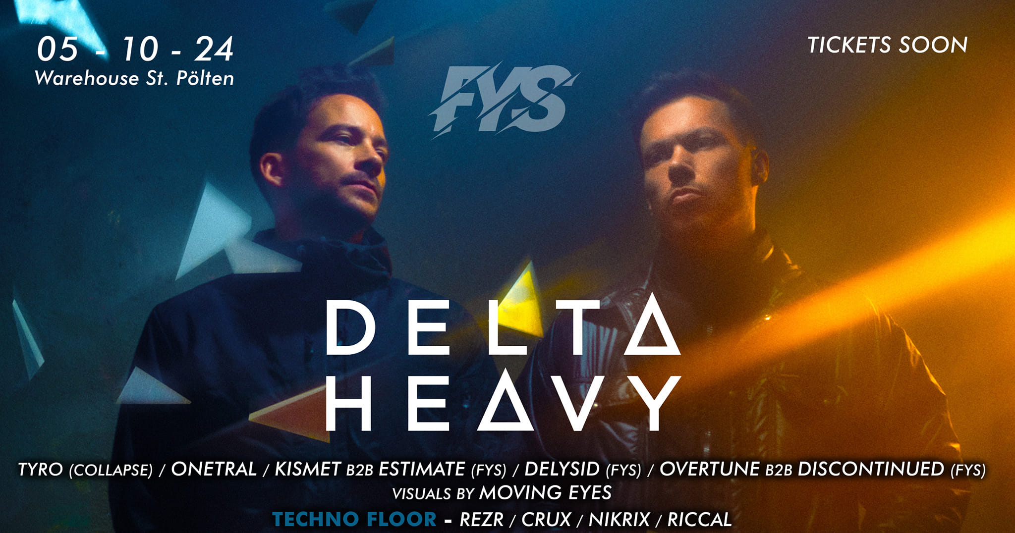 FYS w/ DELTA HEAVY am 5. October 2024 @ Warehouse STP. FYS w/ DELTA HEAVY am 5. October 2024 @ Warehouse STP.