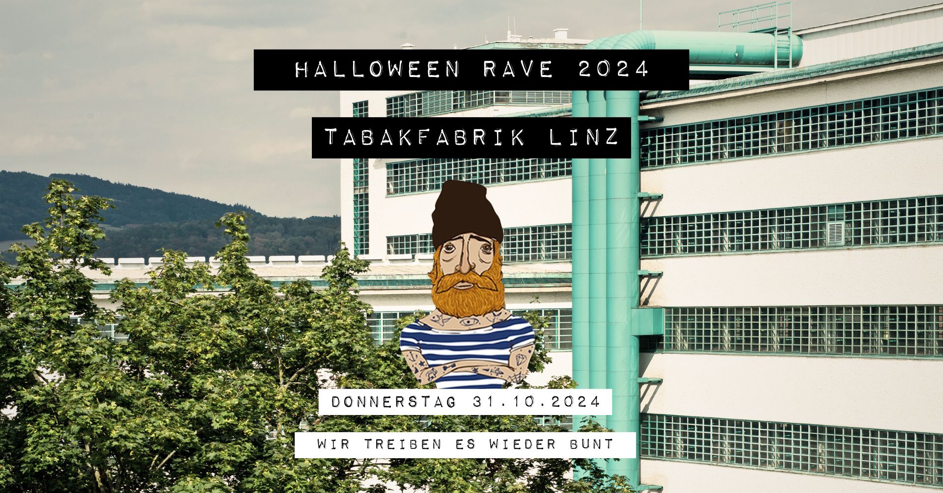 Halloween Rave | Tabakfabrik am 31. October 2024 @ Tabakfabrik Linz. Halloween Rave | Tabakfabrik am 31. October 2024 @ Tabakfabrik Linz.