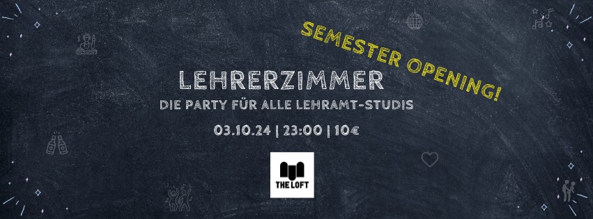 Lehrerzimmer am 3. October 2024 @ The Loft. Lehrerzimmer am 3. October 2024 @ The Loft.