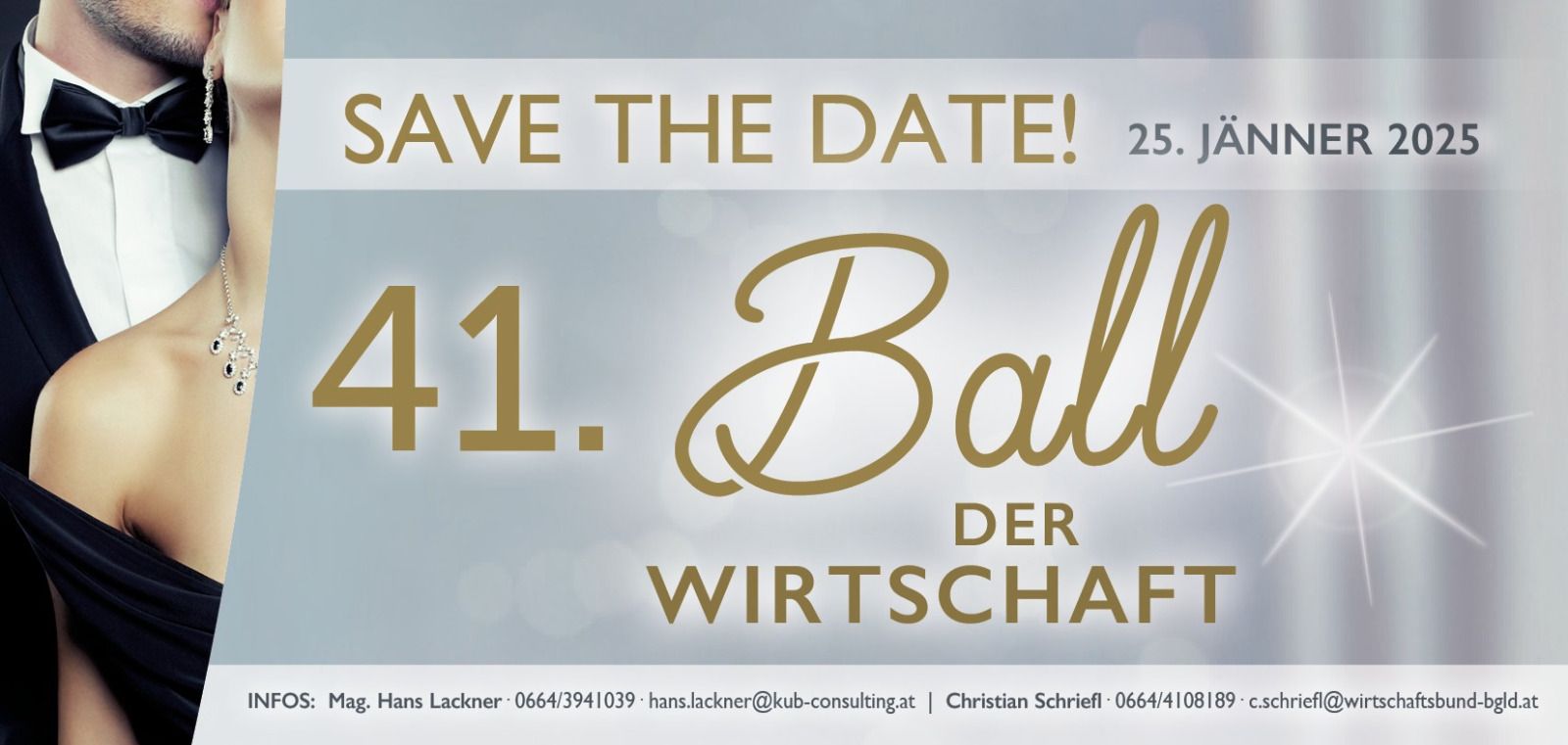 41. Ball der Wirtschaft am 25. January 2025 @ Wirtschaftskammer Burgenland. 41. Ball der Wirtschaft am 25. January 2025 @ Wirtschaftskammer Burgenland.