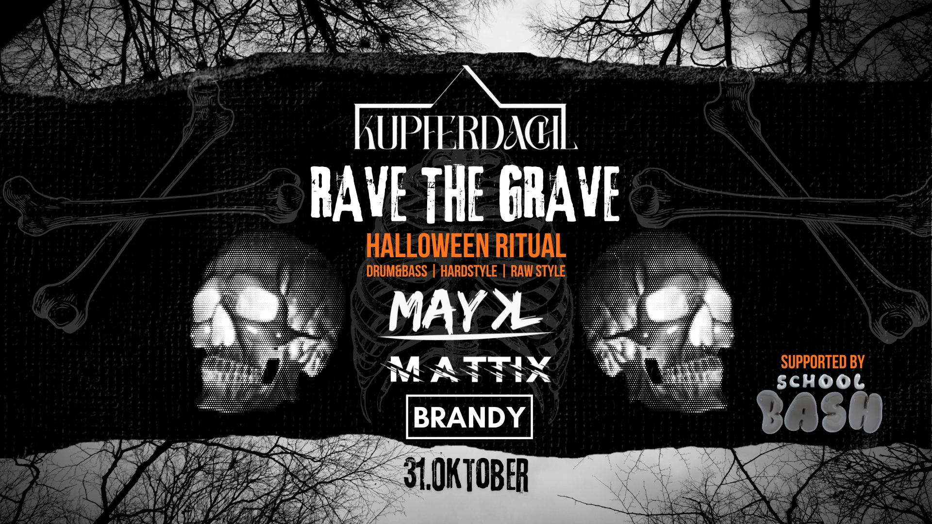 RAVE the GRAVE am 31. October 2024 @ Kupferdachl. RAVE the GRAVE am 31. October 2024 @ Kupferdachl.