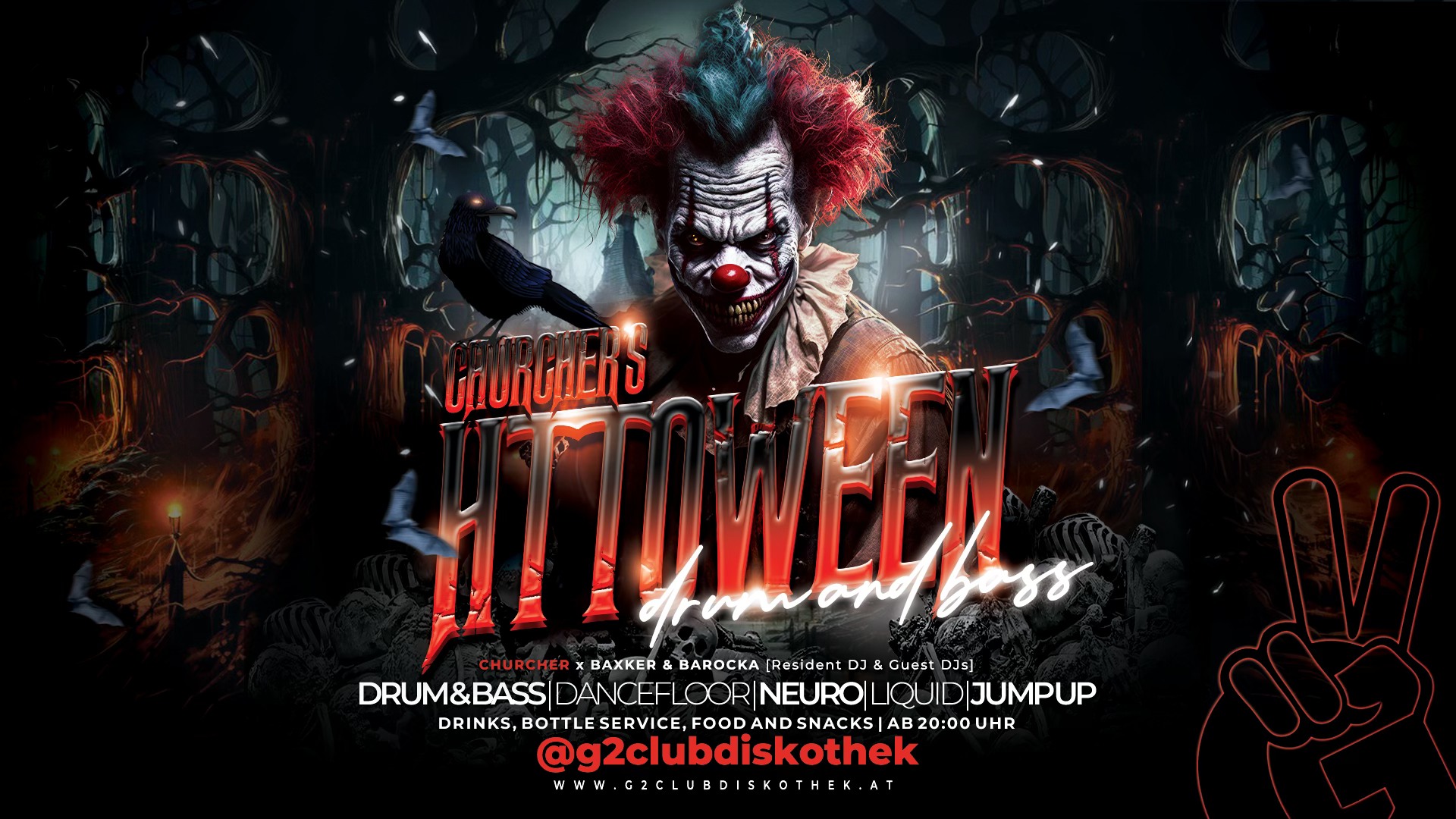 Churcher's HTTOWEEN am 31. October 2024 @ G2 Club Diskothek. Churcher's HTTOWEEN am 31. October 2024 @ G2 Club Diskothek.