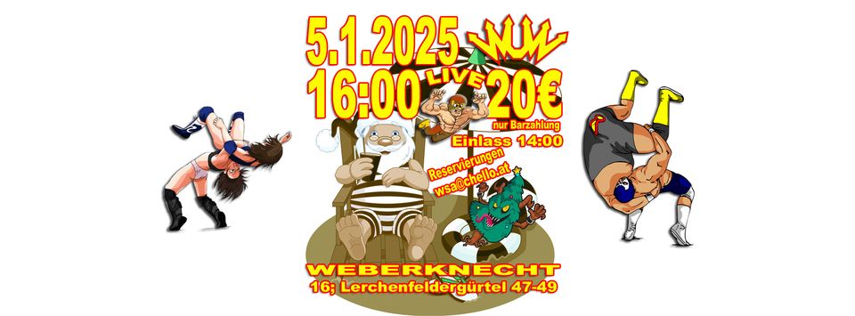 WUW am 5. January 2025 @ Weberknecht. WUW am 5. January 2025 @ Weberknecht.