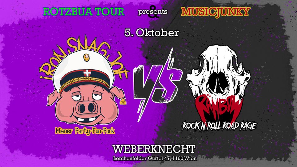 Iron Snag Joe vs. Rambow am 5. October 2024 @ Weberknecht. Iron Snag Joe vs. Rambow am 5. October 2024 @ Weberknecht.