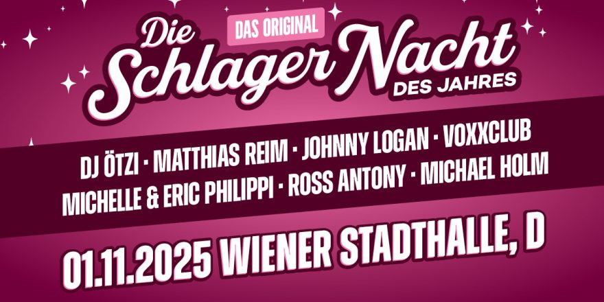Die Schlagernacht des Jahres 2025 - Wien