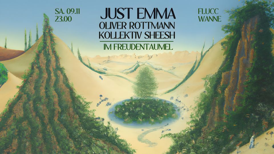 Just Emma im Freudentaumel mit Oliver Rottmann & Kollektiv Sheesh am 9. November 2024 @ Flucc. Just Emma im Freudentaumel mit Oliver Rottmann & Kollektiv Sheesh am 9. November 2024 @ Flucc.