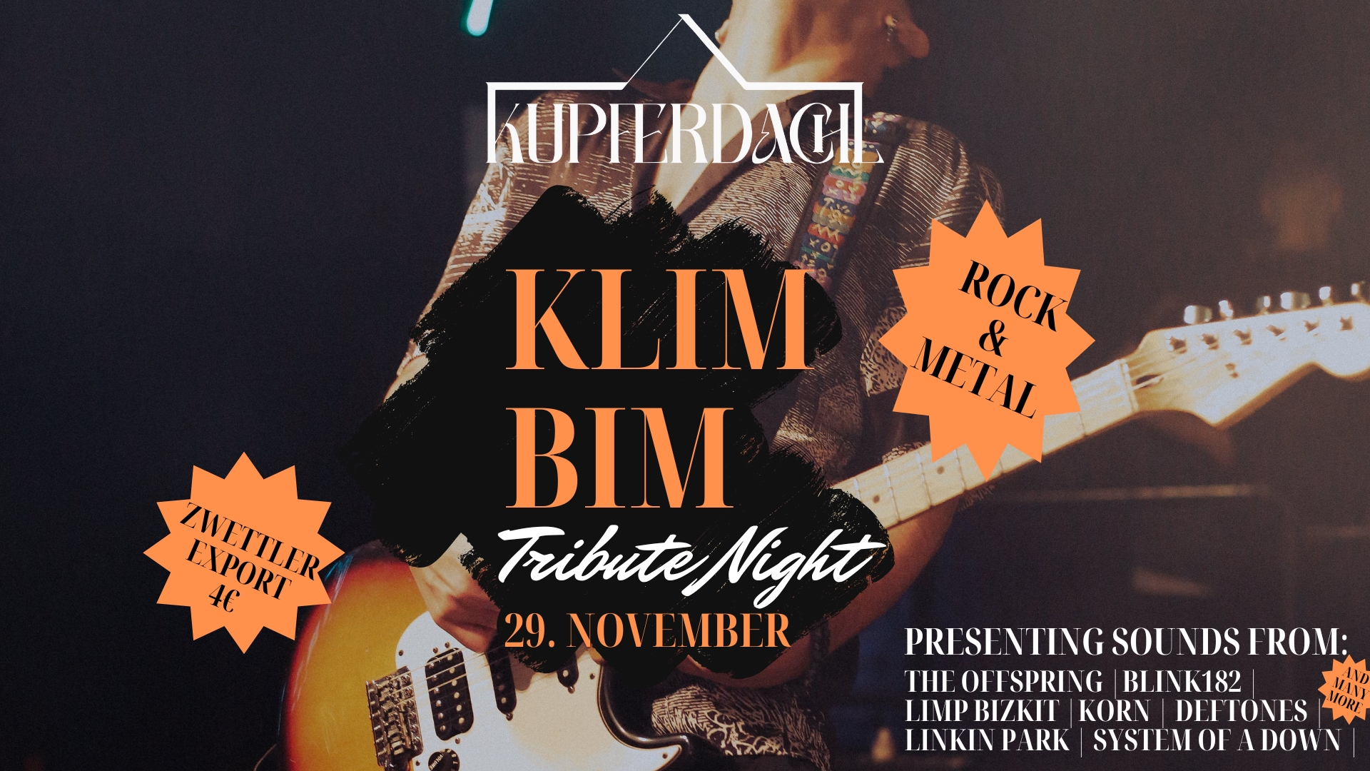 KLIMBIM Tribute Night am 29. November 2024 @ Kupferdachl. KLIMBIM Tribute Night am 29. November 2024 @ Kupferdachl.