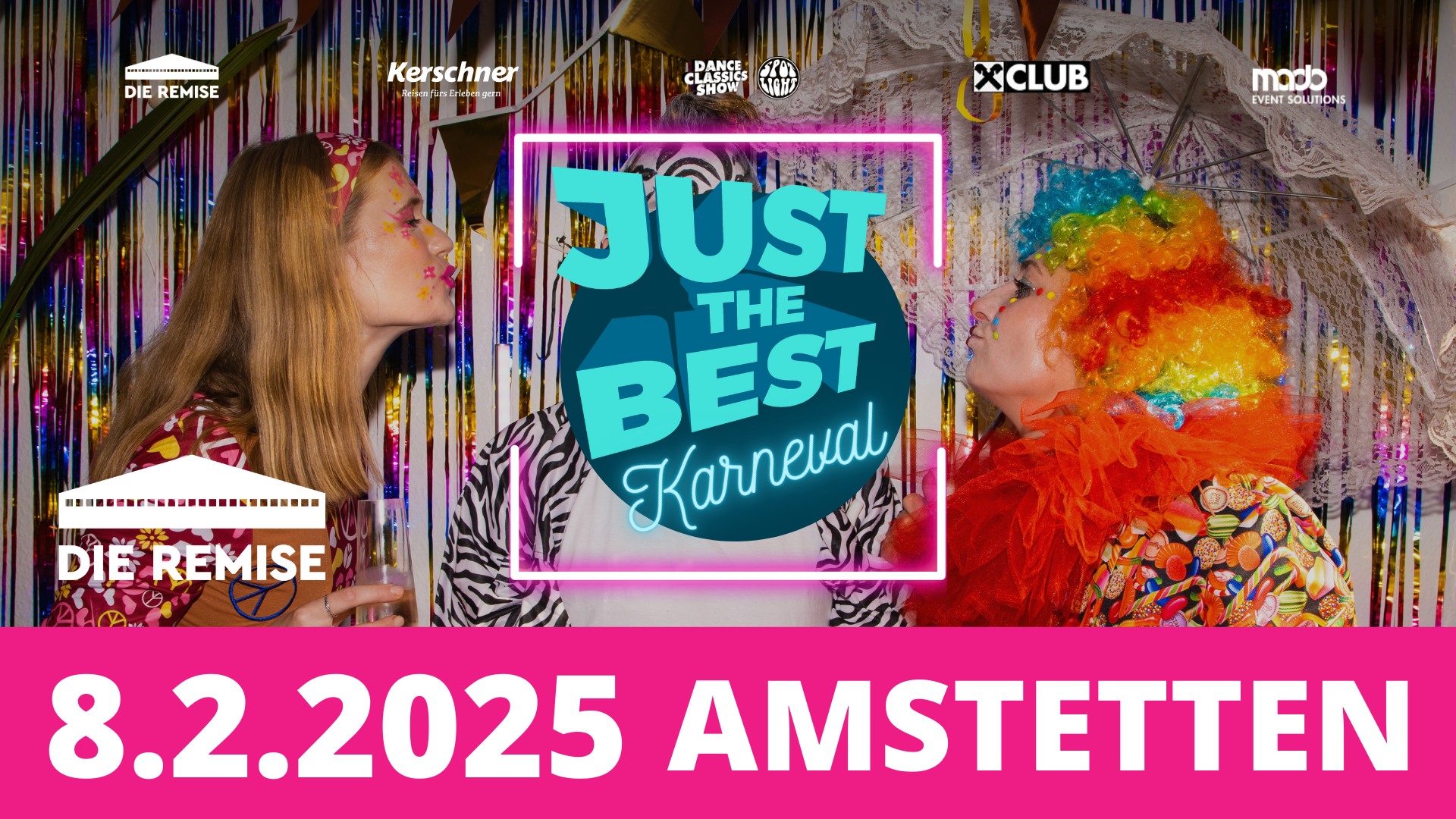 Just The Best - Karneval Edition am 8. February 2025 @ Die Remise. Just The Best - Karneval Edition am 8. February 2025 @ Die Remise.