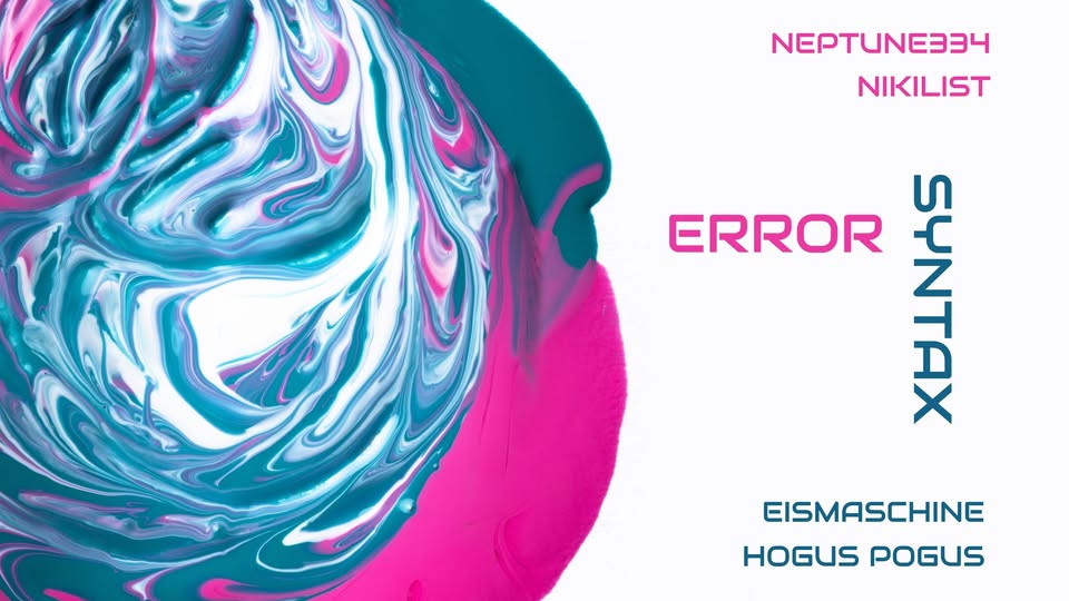 Syntax Error am 7. December 2024 @ Das Werk. Syntax Error am 7. December 2024 @ Das Werk.