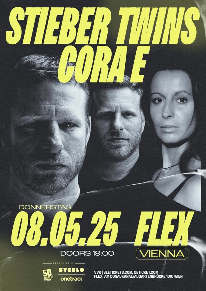 Stieber Twins & Cora E am 8. May 2025 @ Flex.