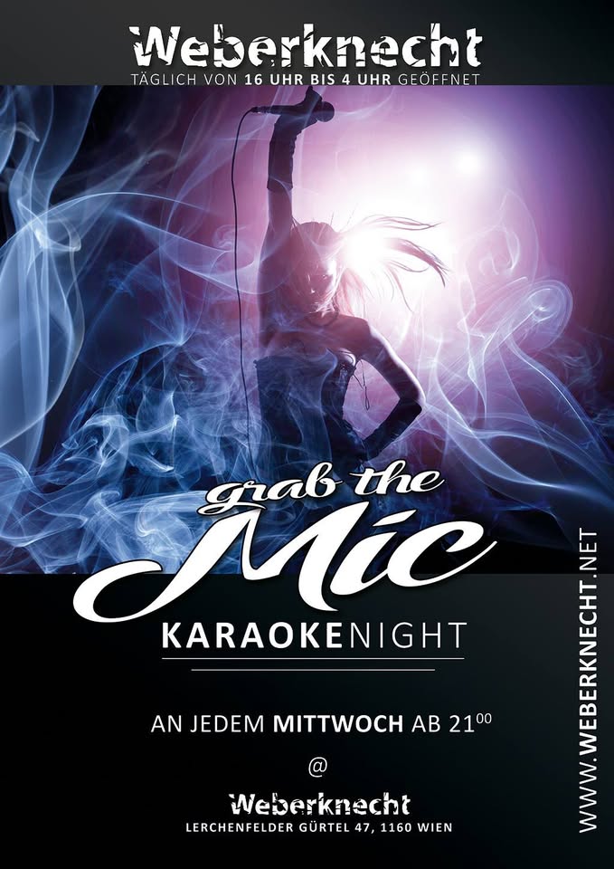 Karaoke im Weberknecht am 14. May 2025 @ Weberknecht. Karaoke im Weberknecht am 14. May 2025 @ Weberknecht.