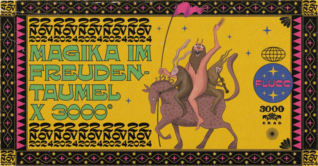 Magika im Freudentaumel x 3000° am 22. November 2024 @ Flucc. Magika im Freudentaumel x 3000° am 22. November 2024 @ Flucc.