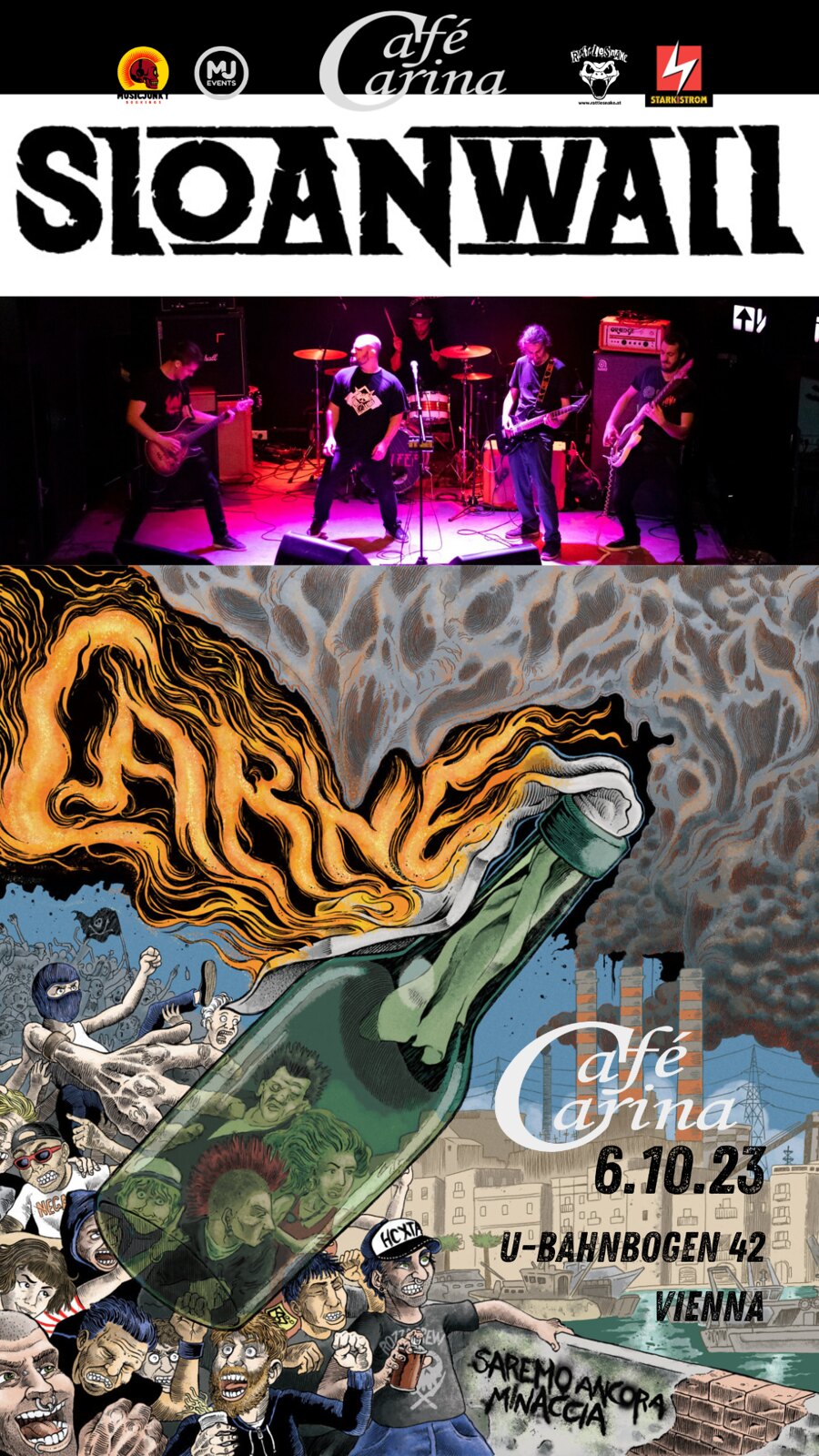 Rock Like Hell Vol. 7 am 6. October 2023 @ Café Carina. Rock Like Hell Vol. 7 am 6. October 2023 @ Café Carina.