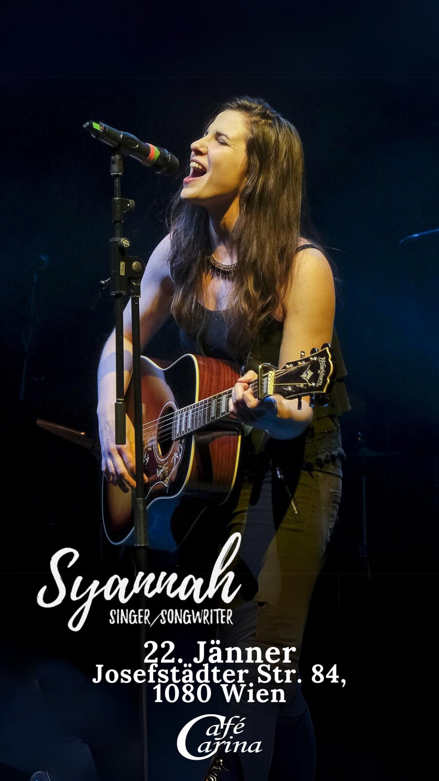 Syannah am 22. February 2024 @ Café Carina. Syannah am 22. February 2024 @ Café Carina.