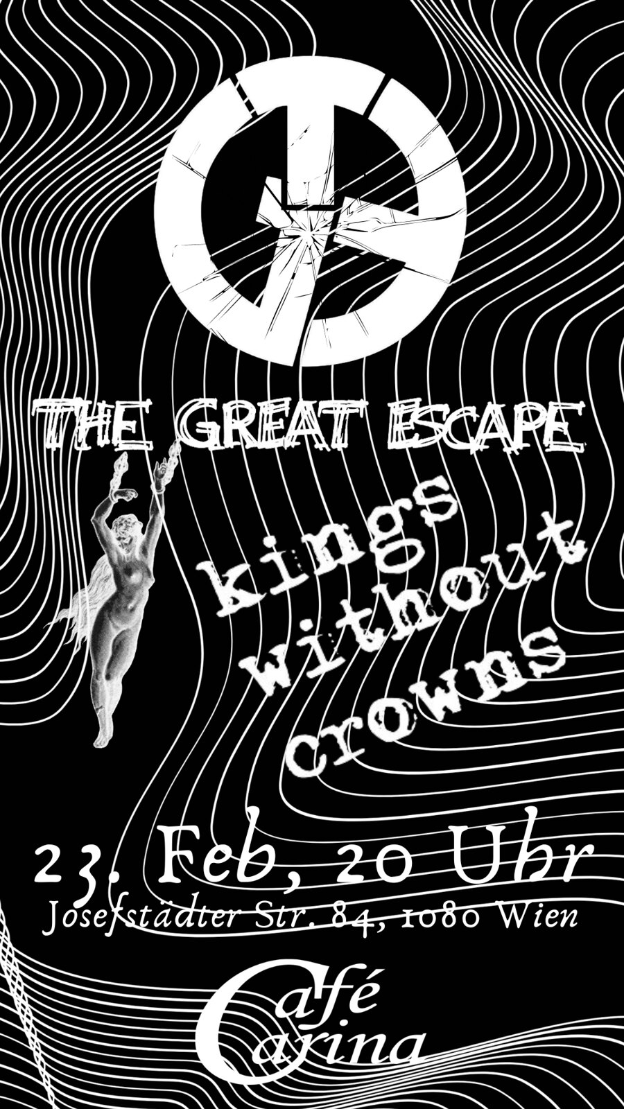 Kings Without Crowns / The Great Escape am 23. February 2024 @ Café Carina. Kings Without Crowns / The Great Escape am 23. February 2024 @ Café Carina.