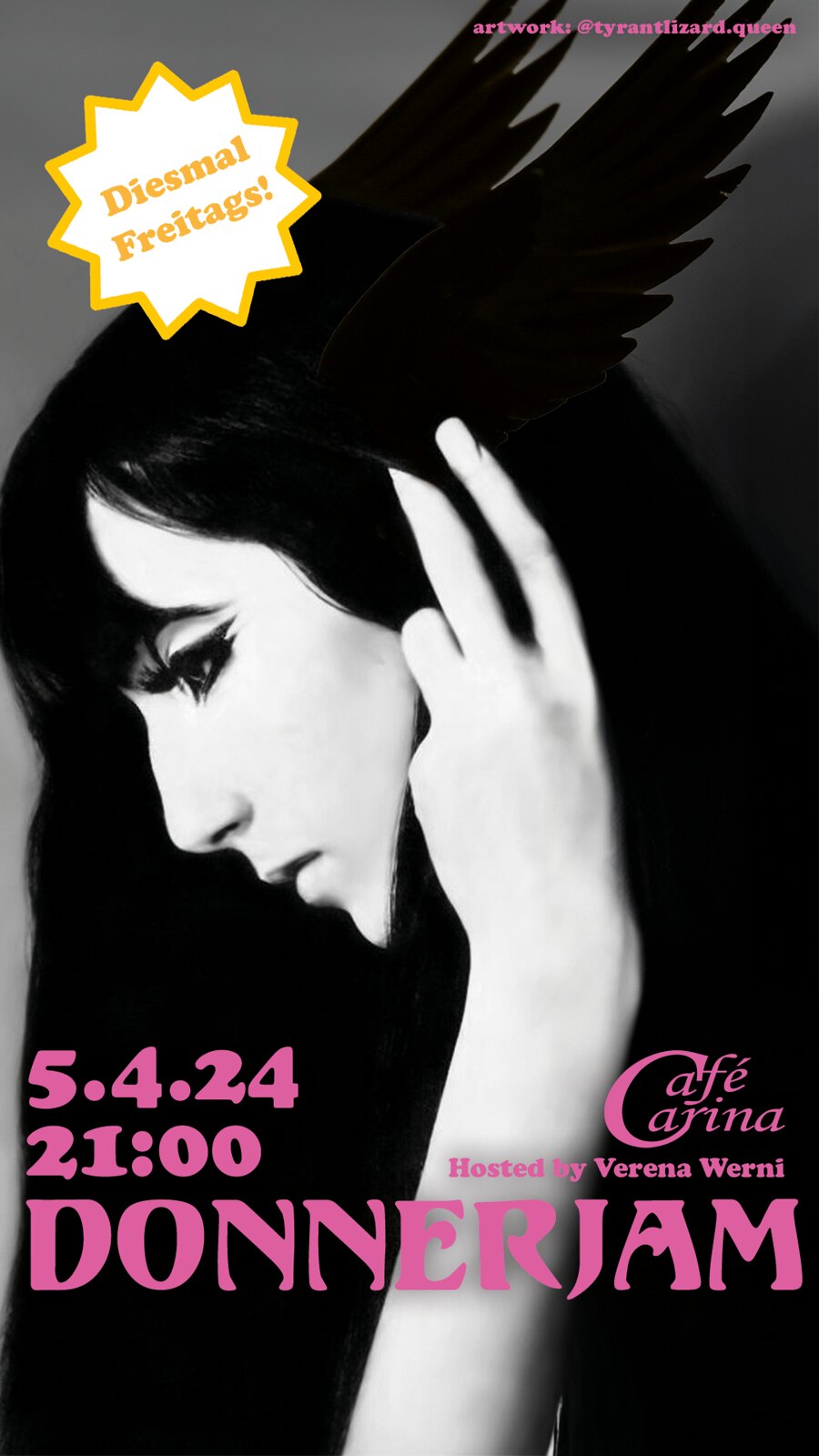 DonnerJam am 5. April 2024 @ Café Carina. DonnerJam am 5. April 2024 @ Café Carina.