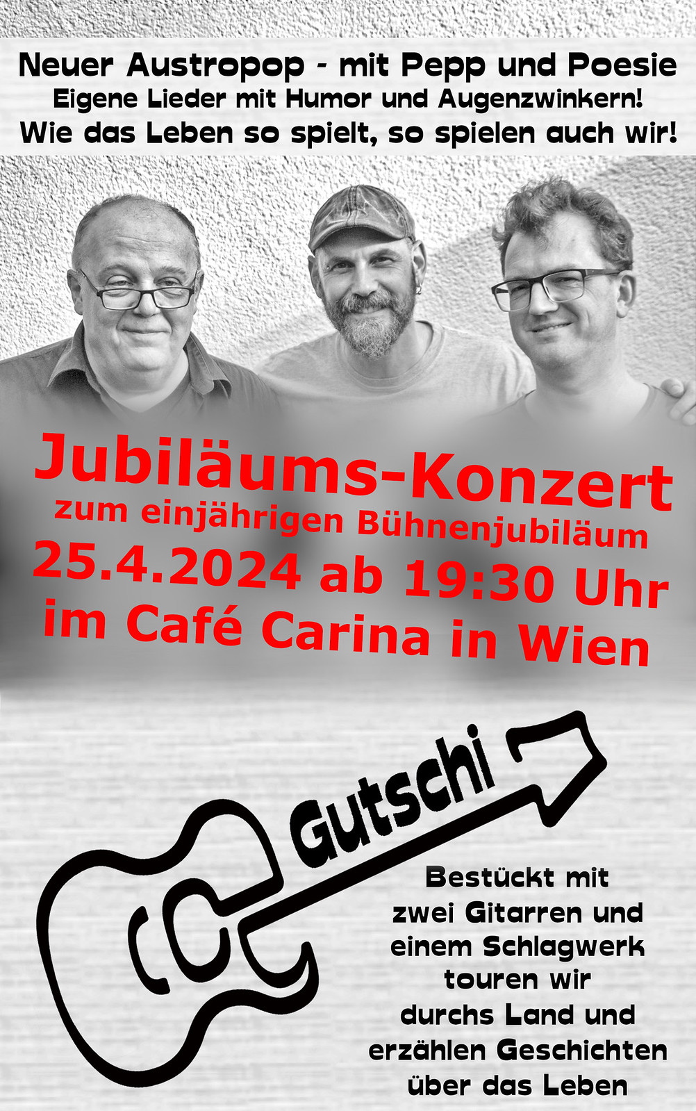 Gutschi am 25. April 2024 @ Café Carina. Gutschi am 25. April 2024 @ Café Carina.