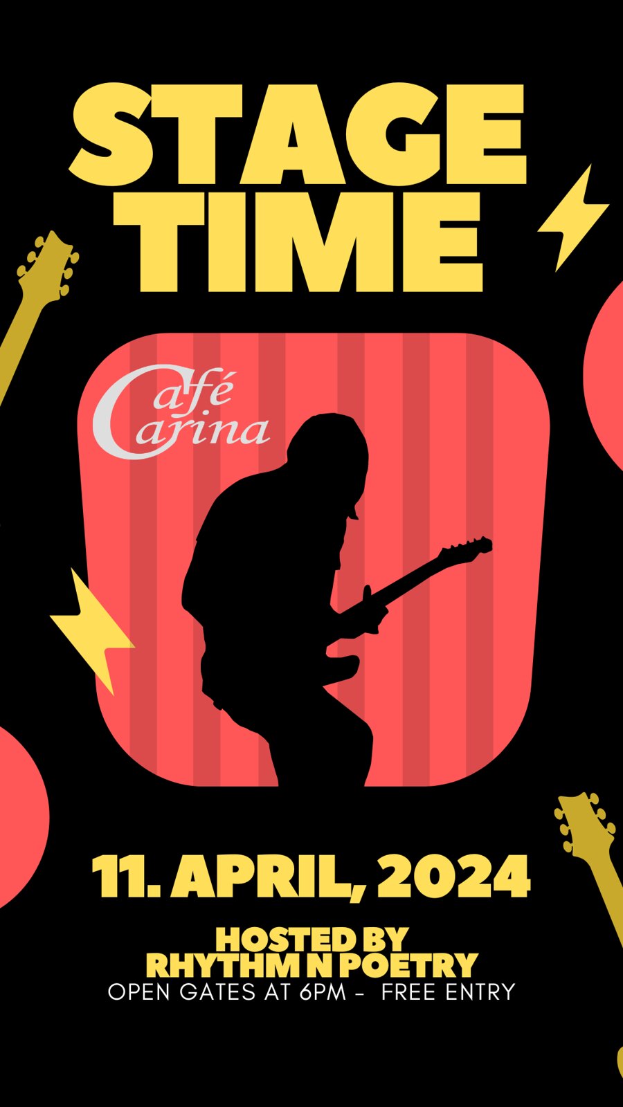 RNP Stagetime am 11. April 2024 @ Café Carina. RNP Stagetime am 11. April 2024 @ Café Carina.