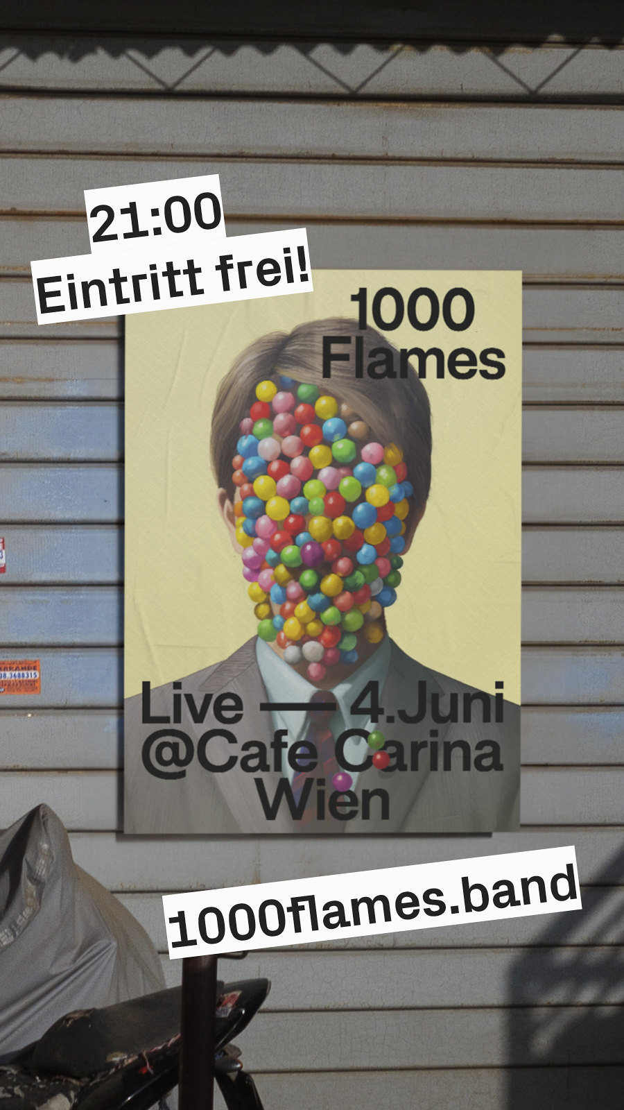 1000 Flames am 4. June 2024 @ Café Carina. 1000 Flames am 4. June 2024 @ Café Carina.