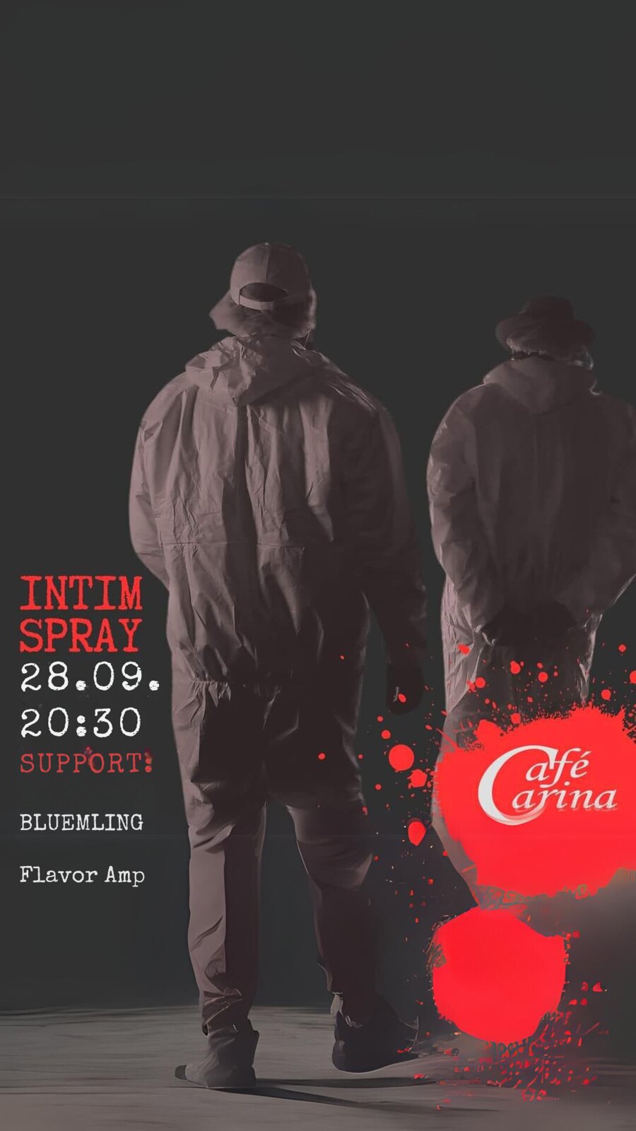 Intimspray, Bluemling und Flavor Amp. live am 28. September 2024 @ Café Carina. Intimspray, Bluemling und Flavor Amp. live am 28. September 2024 @ Café Carina.