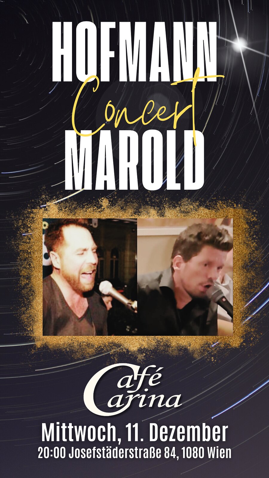 Hofmann / Marold am 11. December 2024 @ Café Carina. Hofmann / Marold am 11. December 2024 @ Café Carina.