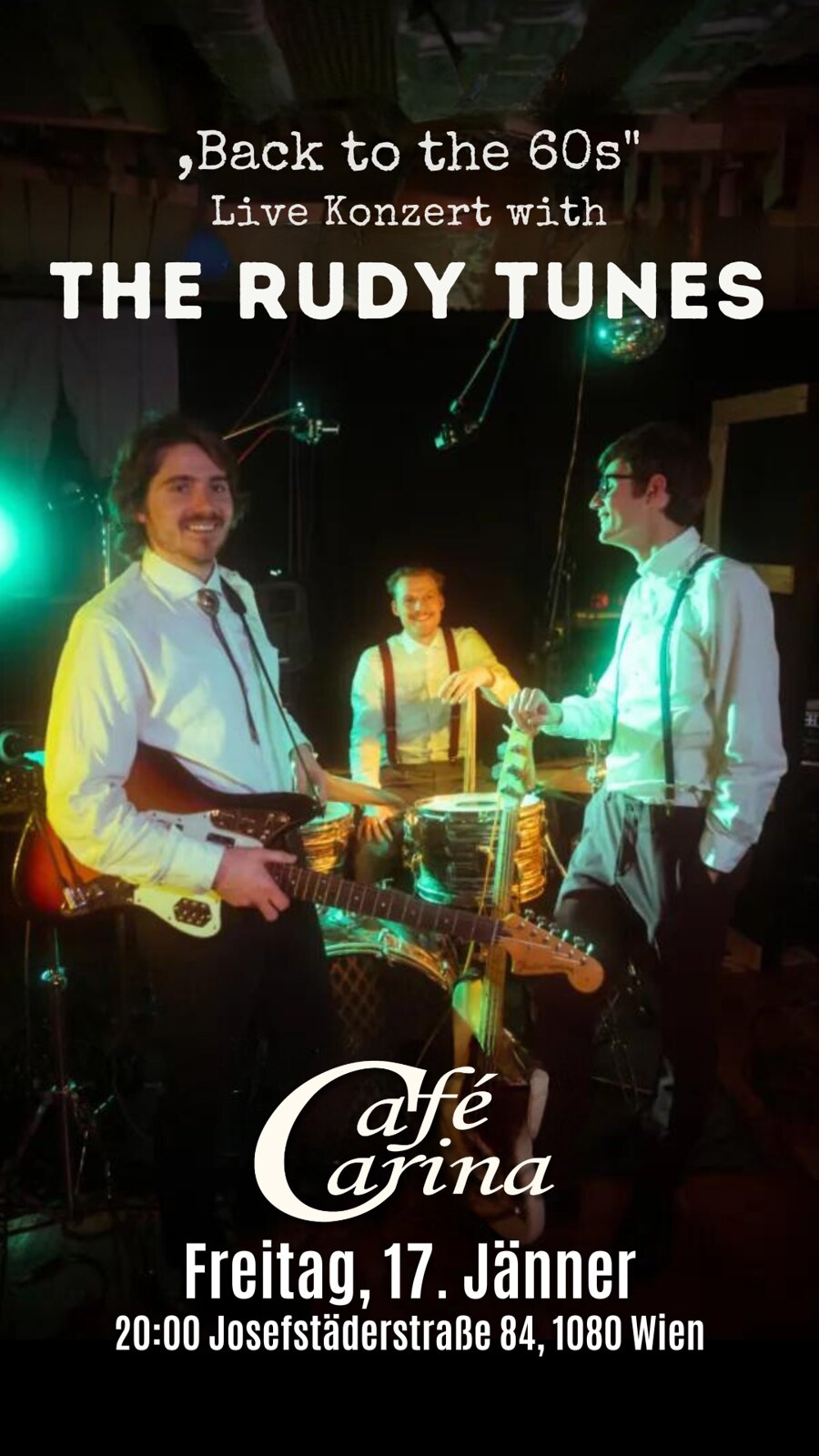 The Rudy Tunes am 17. January 2025 @ Café Carina. The Rudy Tunes am 17. January 2025 @ Café Carina.