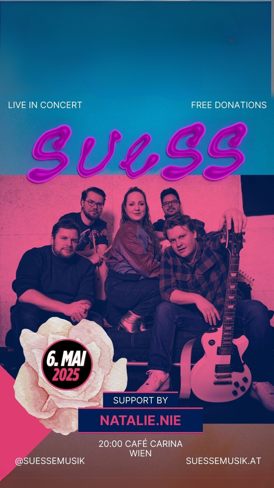 SUESS am 6. May 2025 @ Café Carina. SUESS am 6. May 2025 @ Café Carina.