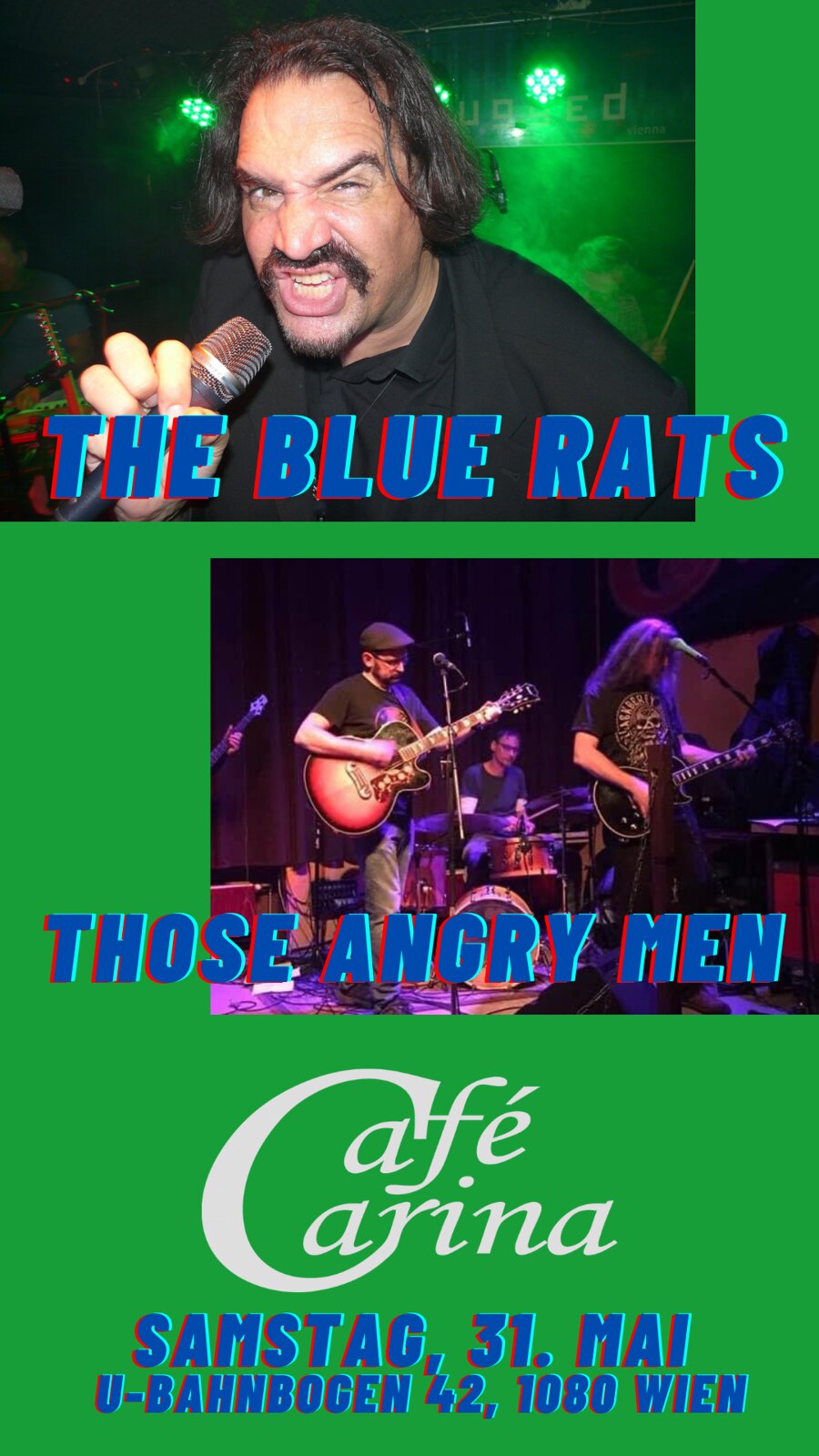 The Blue Rats am 31. May 2025 @ Café Carina. The Blue Rats am 31. May 2025 @ Café Carina.