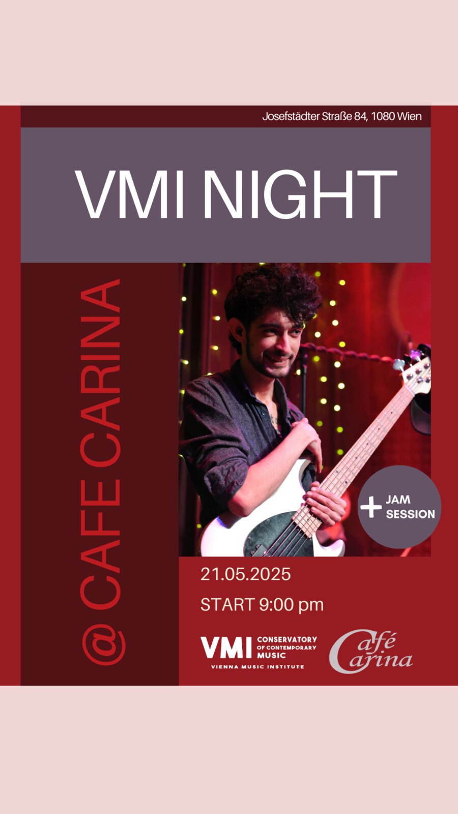 VMI am 21. May 2025 @ Café Carina. VMI am 21. May 2025 @ Café Carina.