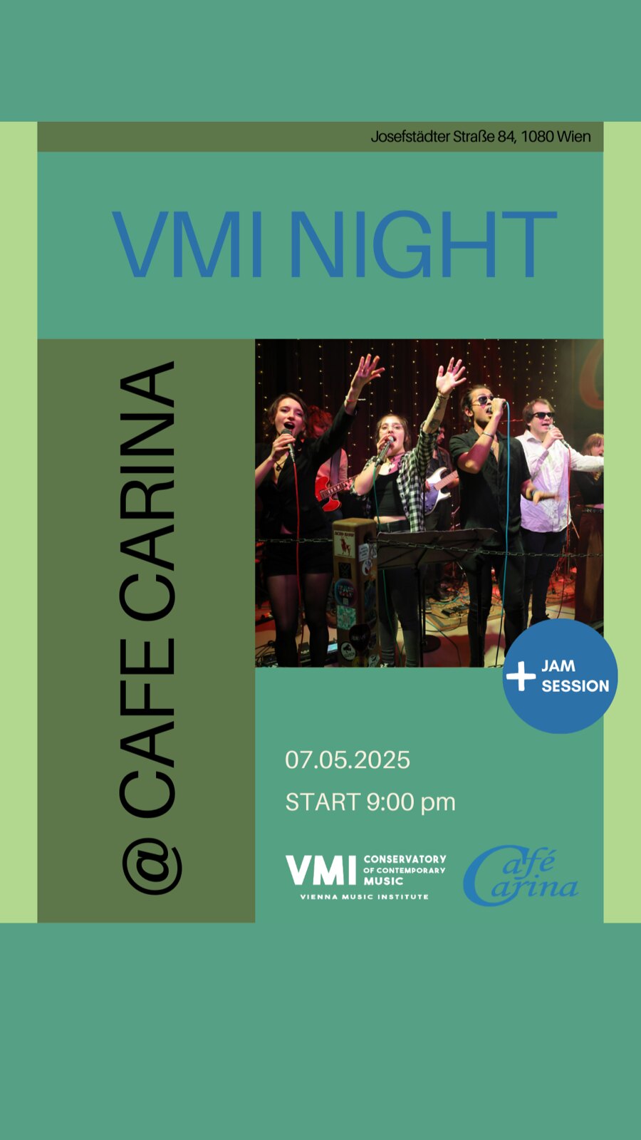 VMI am 7. May 2025 @ Café Carina. VMI am 7. May 2025 @ Café Carina.