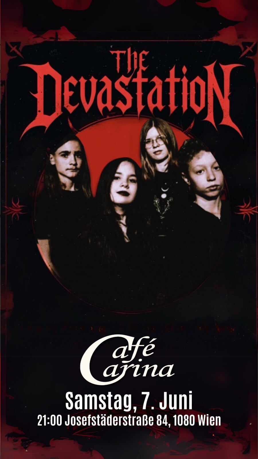 The Devastation am 7. June 2025 @ Café Carina. The Devastation am 7. June 2025 @ Café Carina.