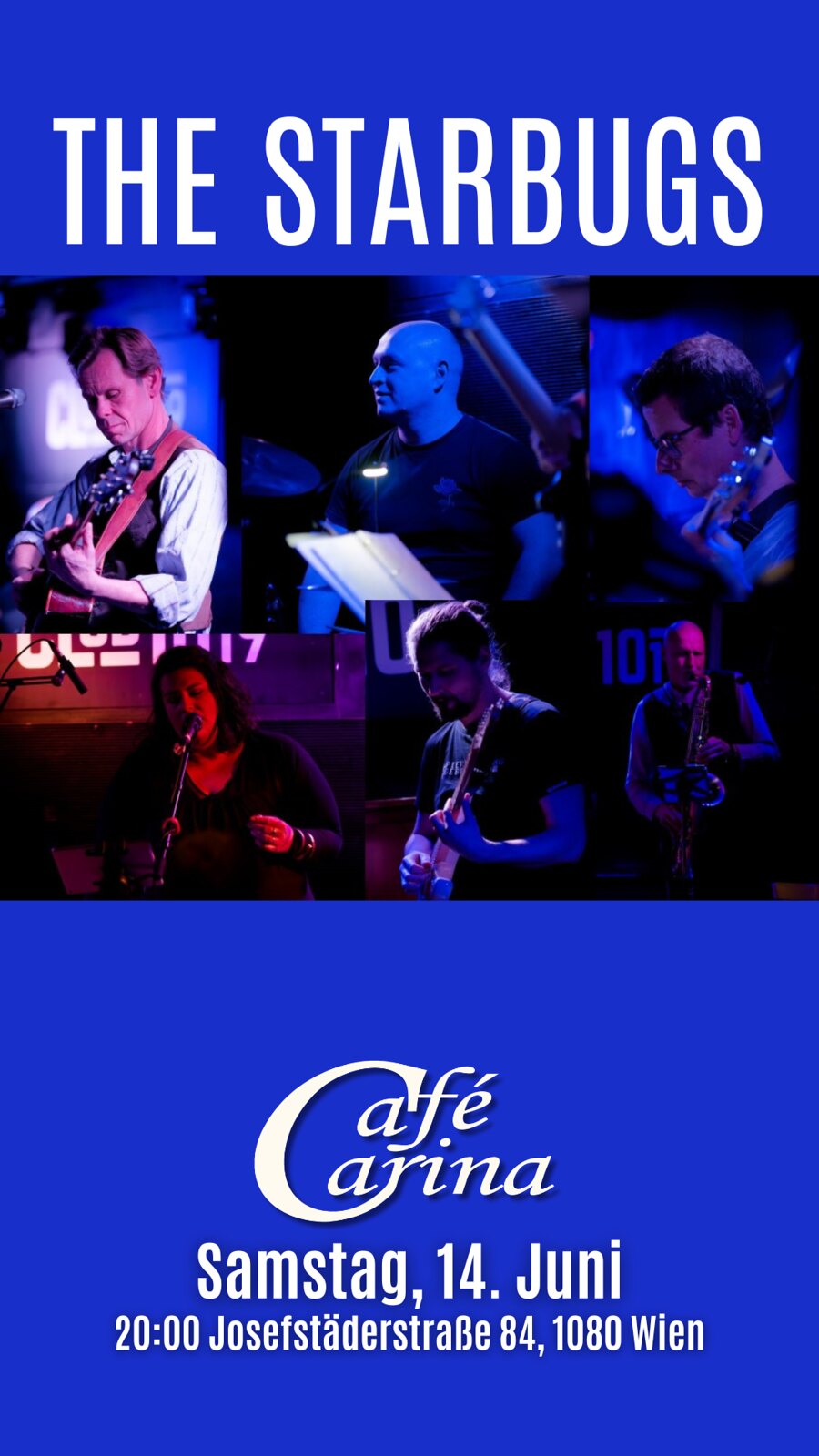 The Starbugs am 14. June 2025 @ Café Carina. The Starbugs am 14. June 2025 @ Café Carina.