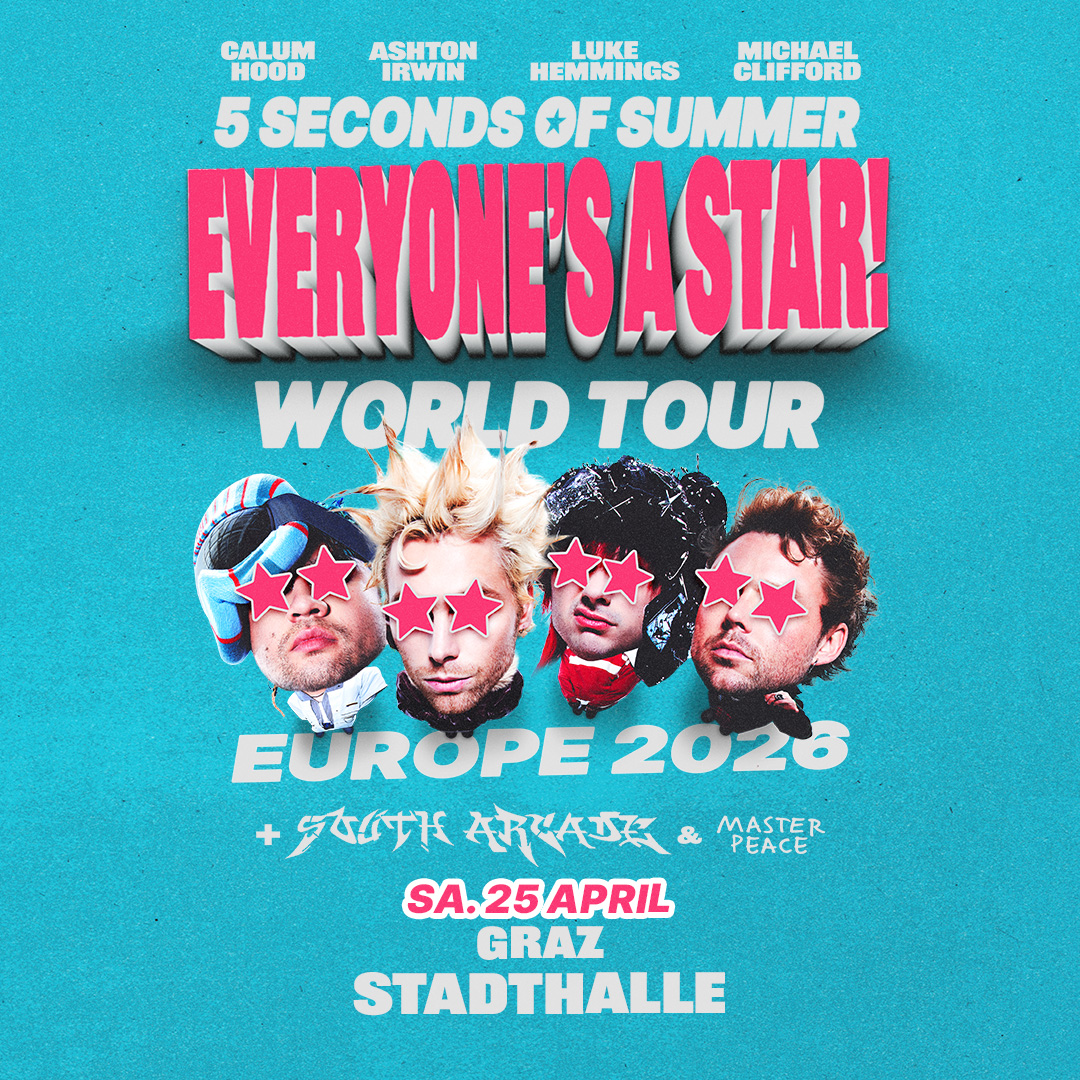 5 Seconds of Summer am 25. April 2026 @ Stadthalle Graz.