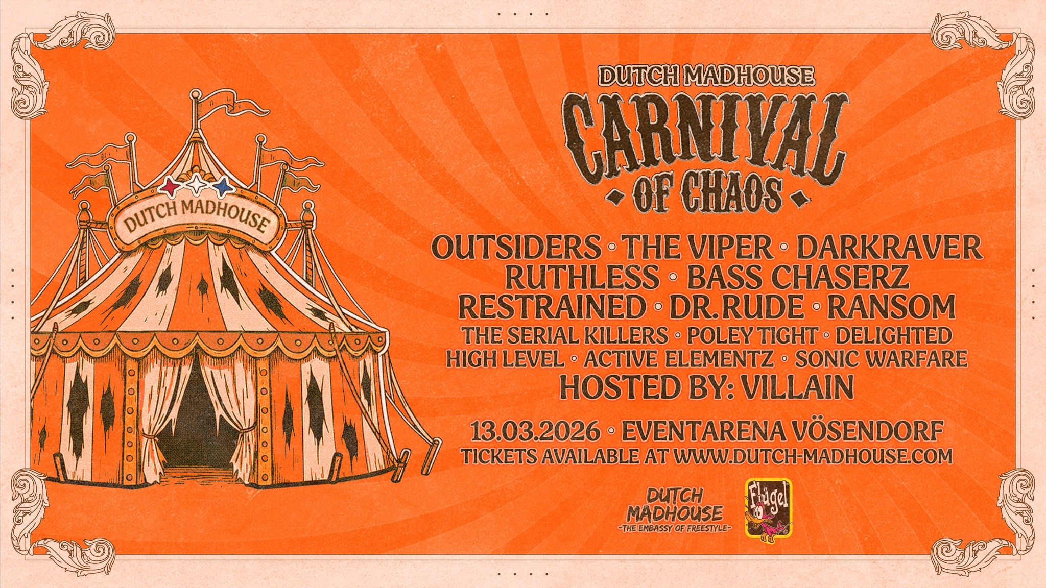 DUTCH MADHOUSE 2026 am 13. March 2026 @ Event Arena Vösendorf.