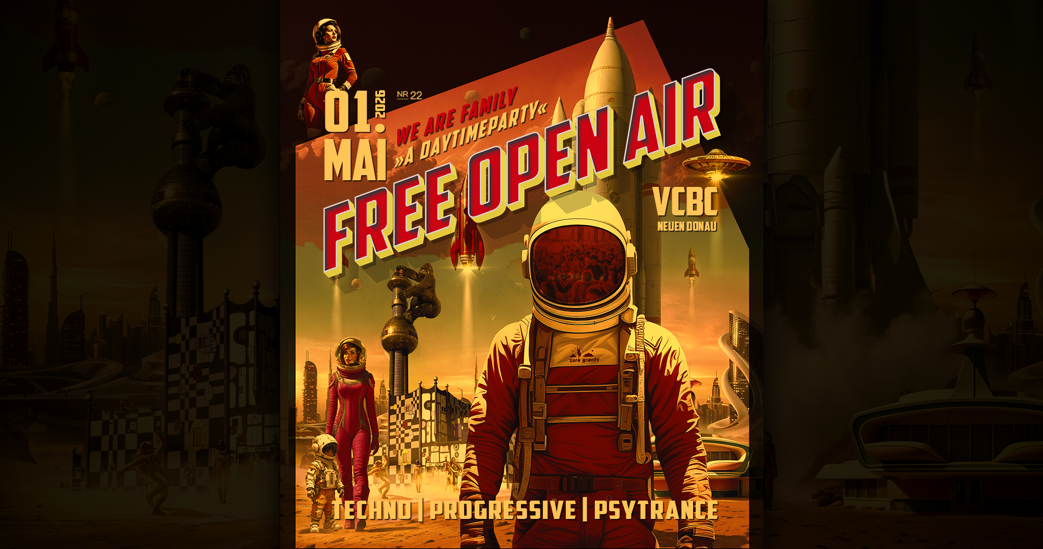 1.MAI FREE OPEN AIR 2026 am 1. May 2026 @ Vienna City Beach Club.