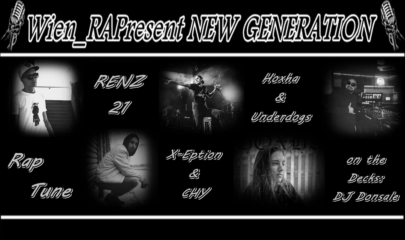 WIEN_#RAPresent: NEW GENERATION am 20. May 2020 @ Szene Wien.