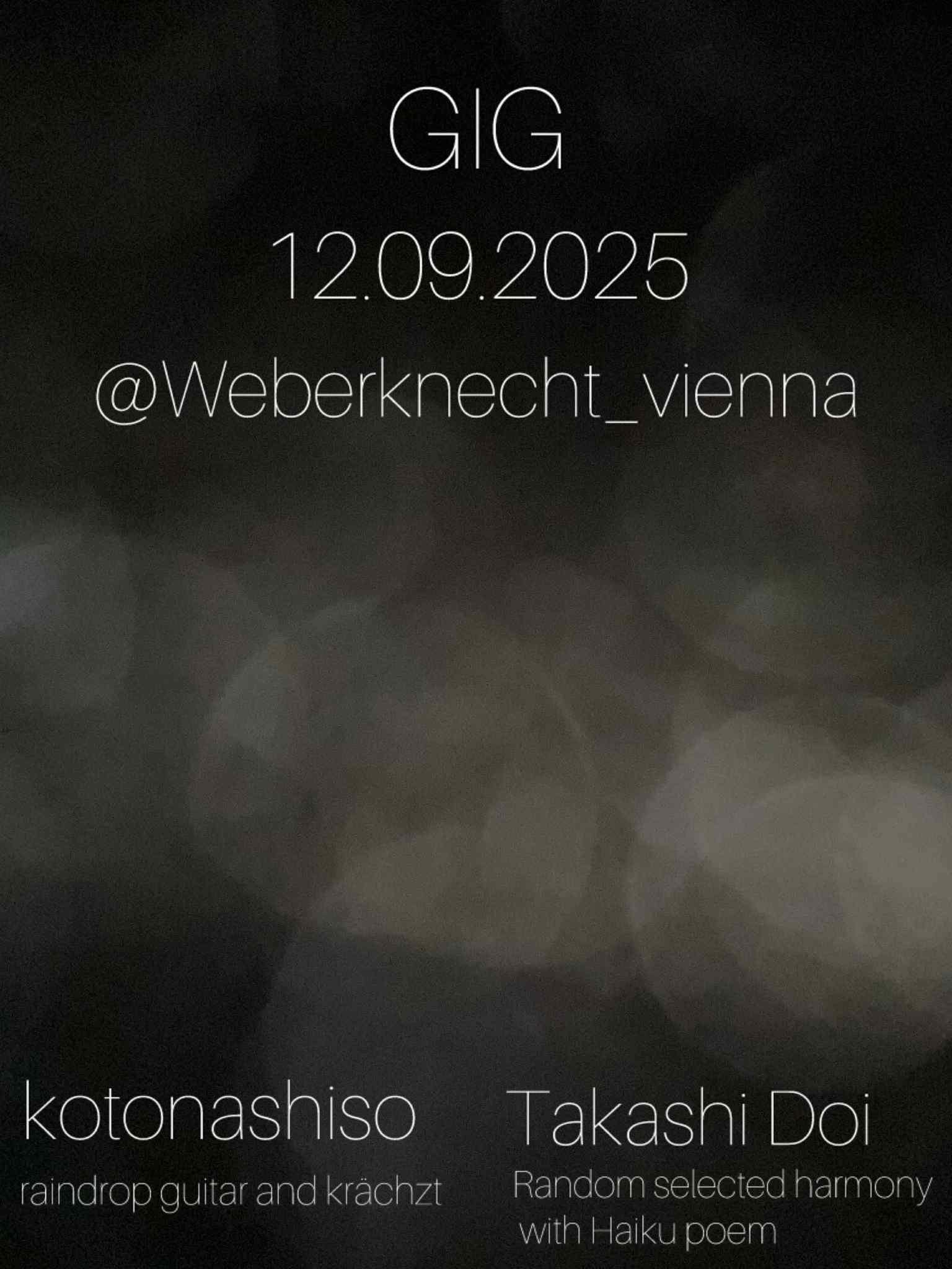Kotonashiso (コトナシソ) am 10. September 2025 @ Weberknecht. Kotonashiso (コトナシソ) am 10. September 2025 @ Weberknecht.