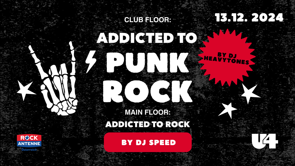 Addicted to Punk Rock am 13. December 2024 @ U4. Addicted to Punk Rock am 13. December 2024 @ U4.