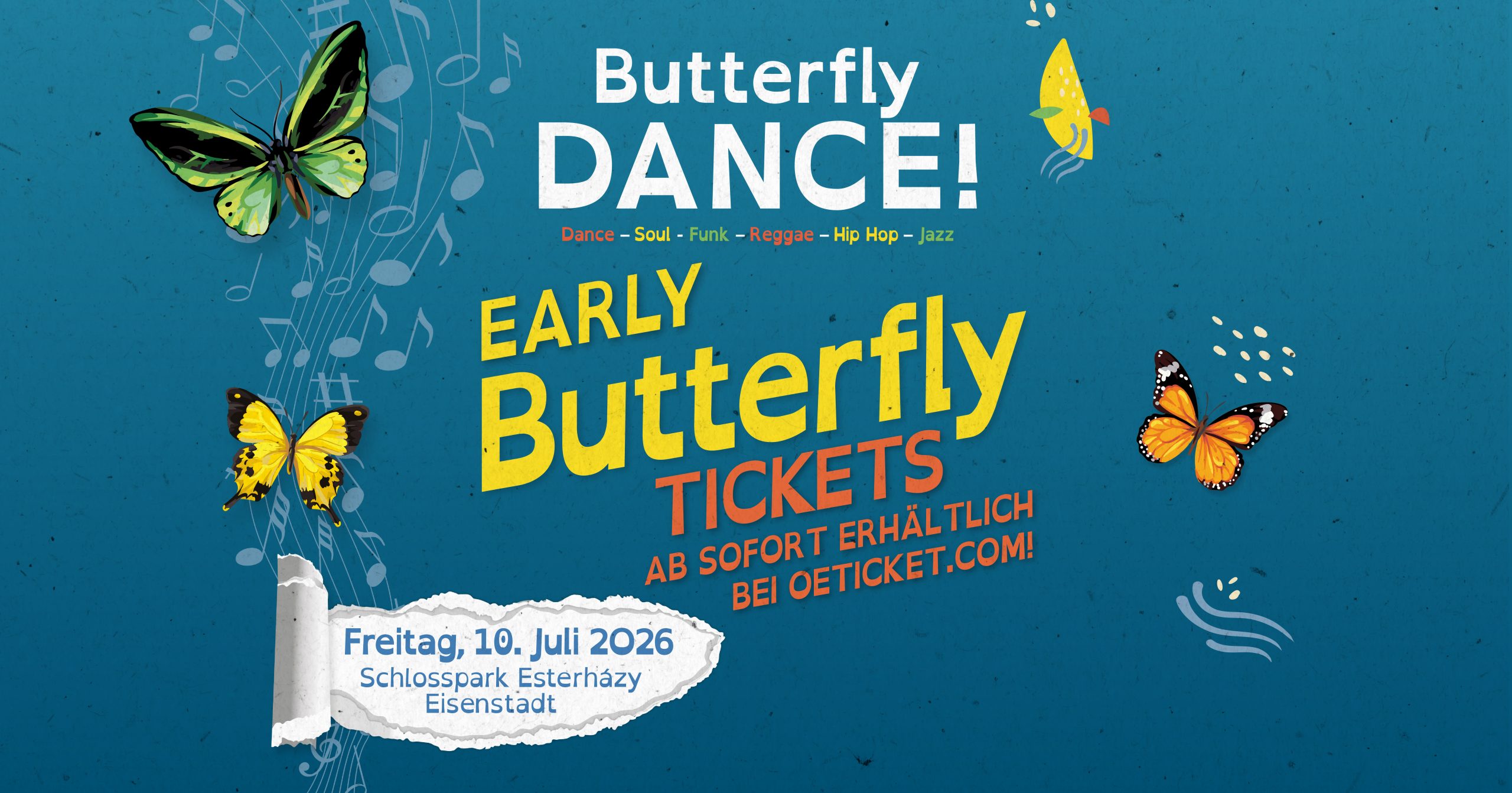 Butterfly Dance! 2026 am 10. July 2026 @ Schlosspark Esterházy. Butterfly Dance! 2026 am 10. July 2026 @ Schlosspark Esterházy.