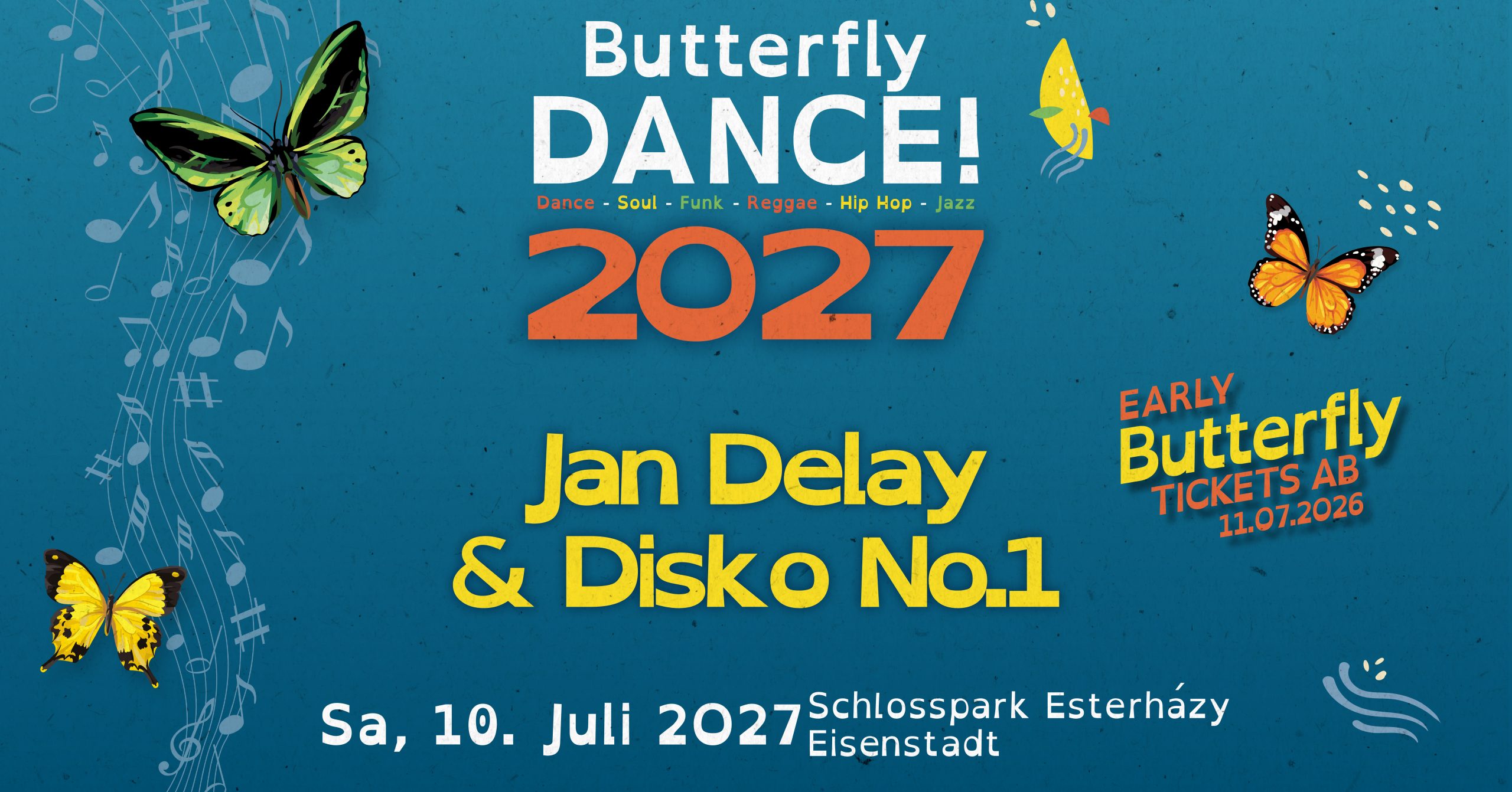 Butterfly Dance! 2027 am 10. July 2027 @ Schlosspark Esterházy.