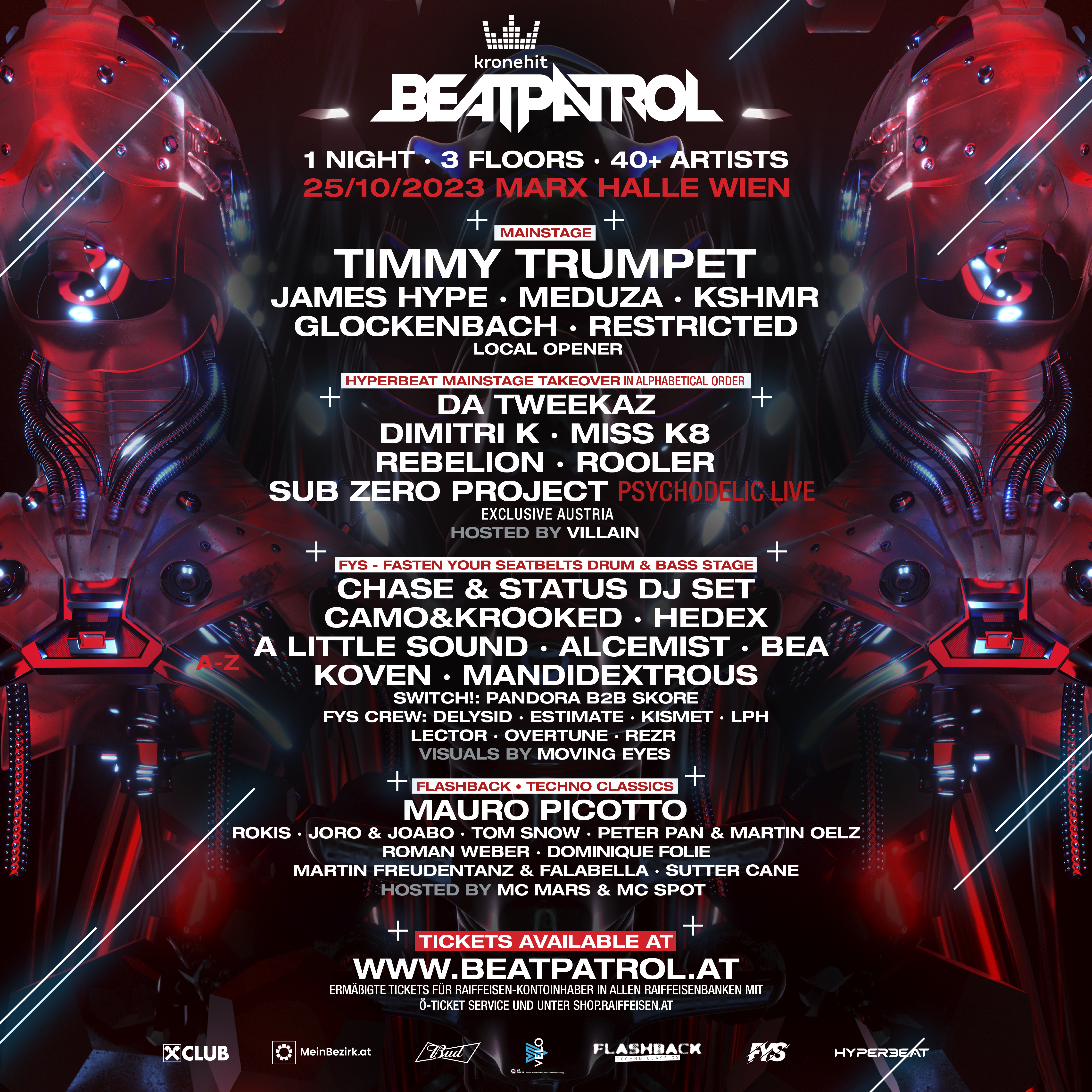 KRONEHIT BEATPATROL am 25. October 2023 @ Marx Halle.