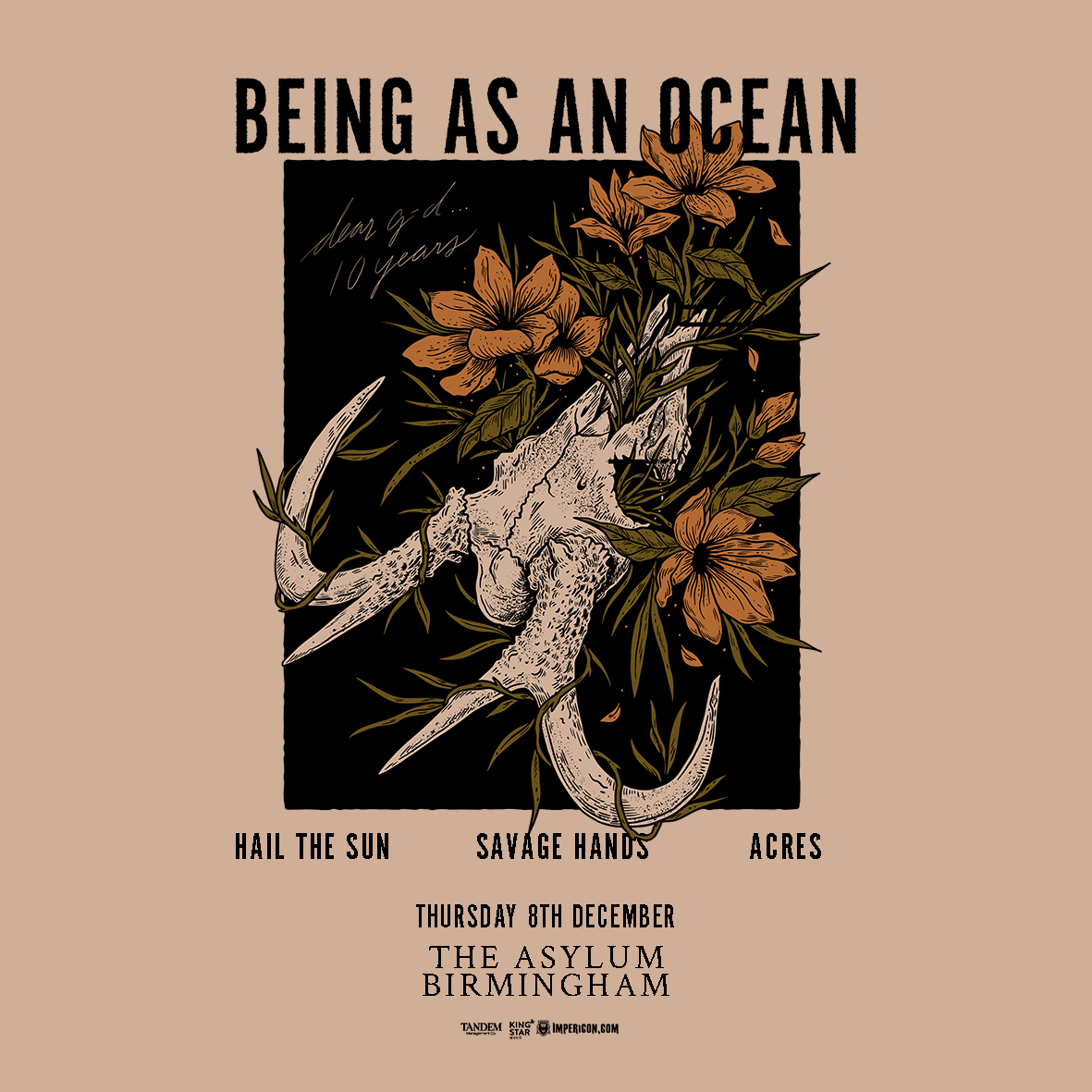 BEING AS AN OCEAN am 23. November 2022 @ Szene Wien.