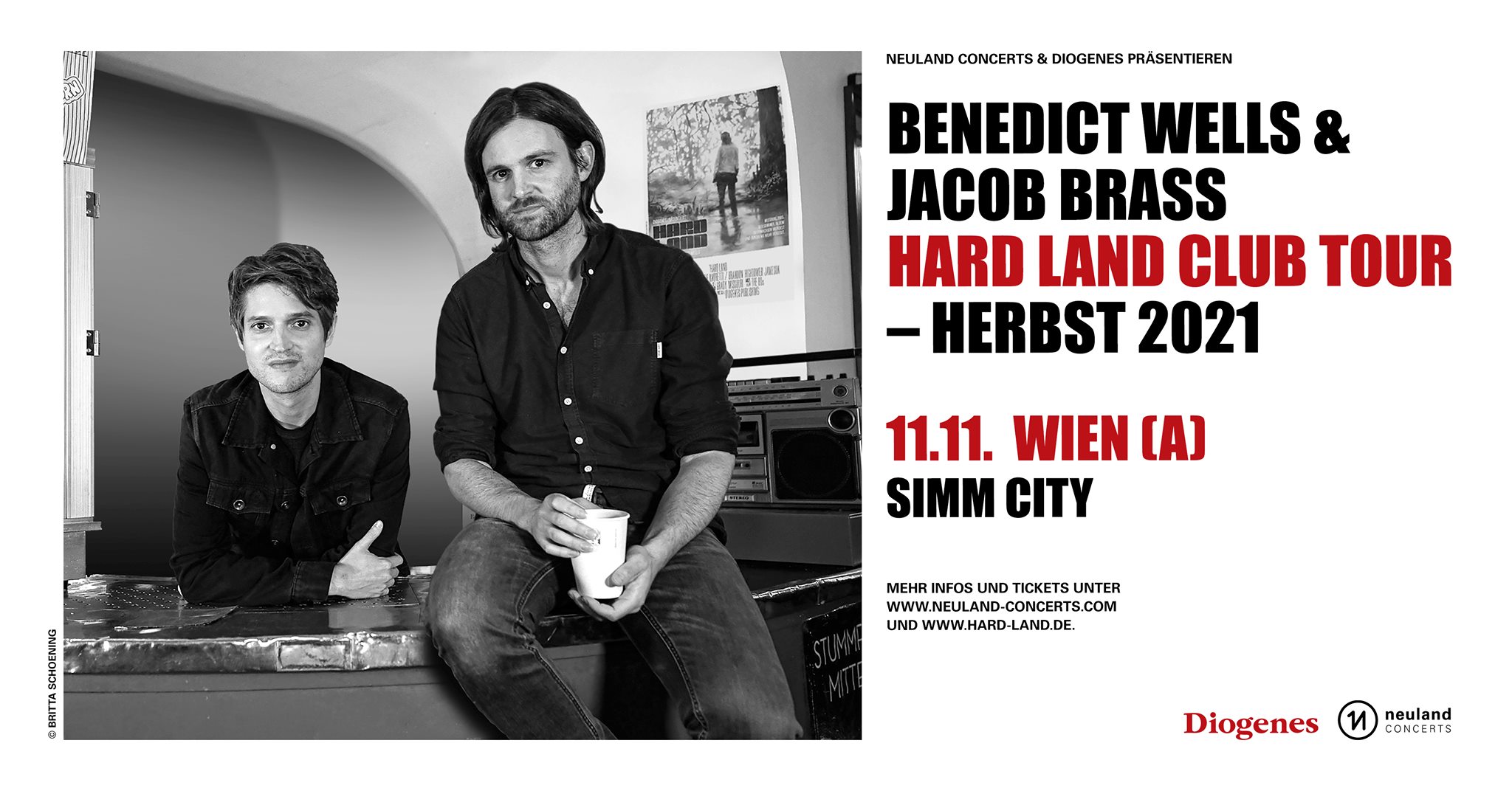 Benedict Wells & Jacob Brass am 11. November 2021 @ Simm City.