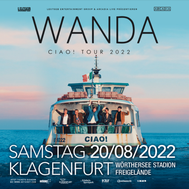 Wanda am 20. August 2022 @ Wörthersee-Stadion Freigelände. Wanda am 20. August 2022 @ Wörthersee-Stadion Freigelände.