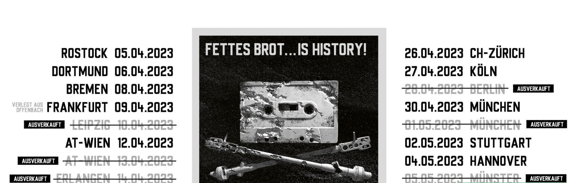 FETTES BROT am 12. April 2023 @ . FETTES BROT am 12. April 2023 @ .
