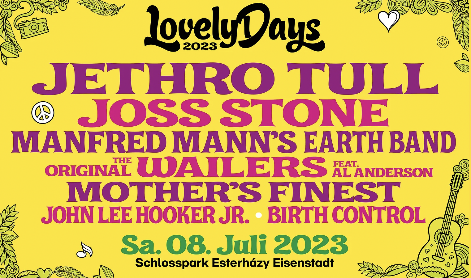 Lovely Days 2023 am 8. July 2023 @ Schlosspark Esterházy. Lovely Days 2023 am 8. July 2023 @ Schlosspark Esterházy.