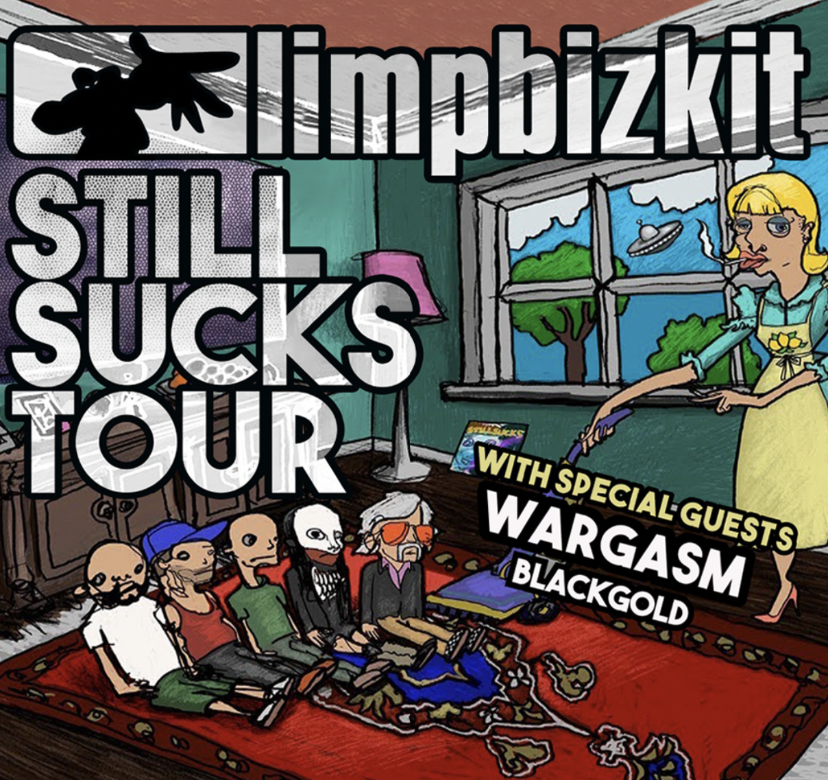 Limp Bizkit am 2. April 2023 @ Raiffeisen Halle (früher: Planet.tt Gasometer).